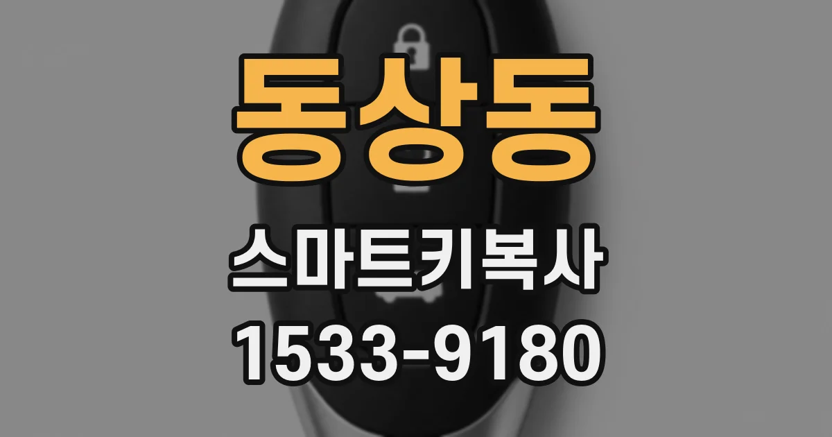 동상동 스마트키복사
