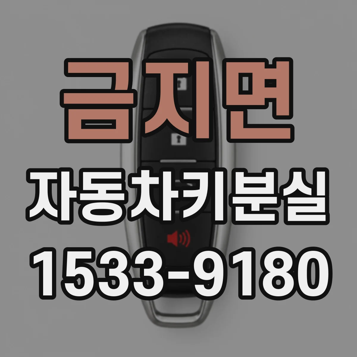 금지면 자동차키분실