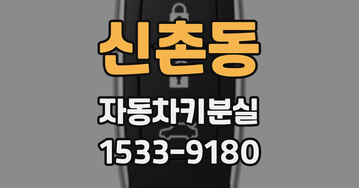 신촌동 자동차키분실