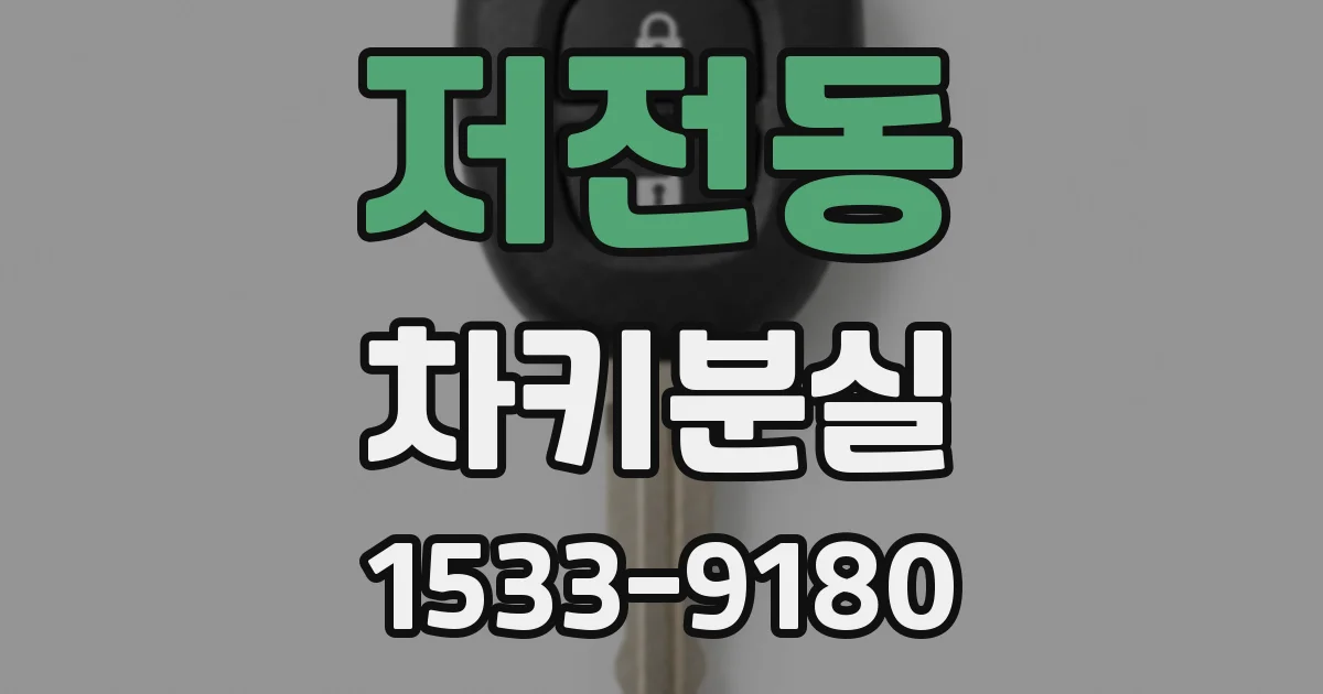 저전동 차키분실