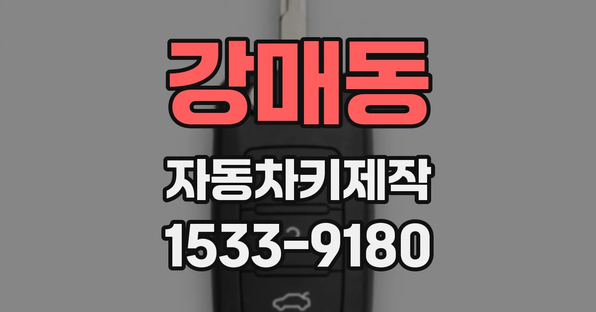 강매동 자동차키제작