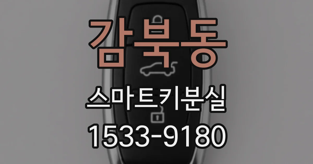 감북동 스마트키분실
