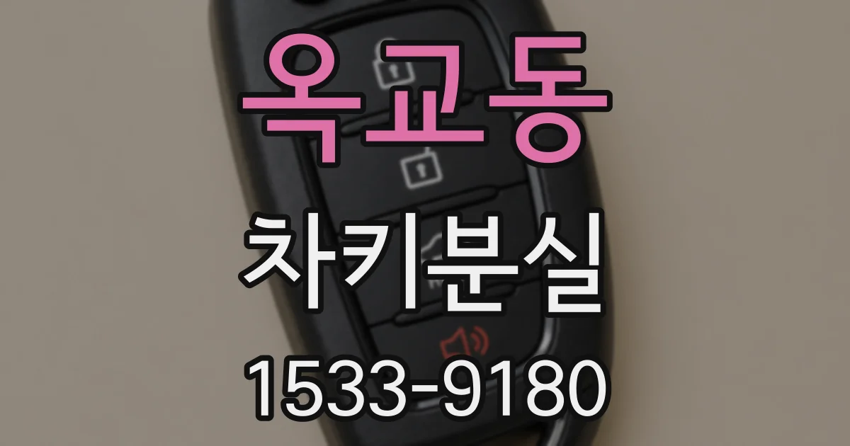 옥교동 차키분실
