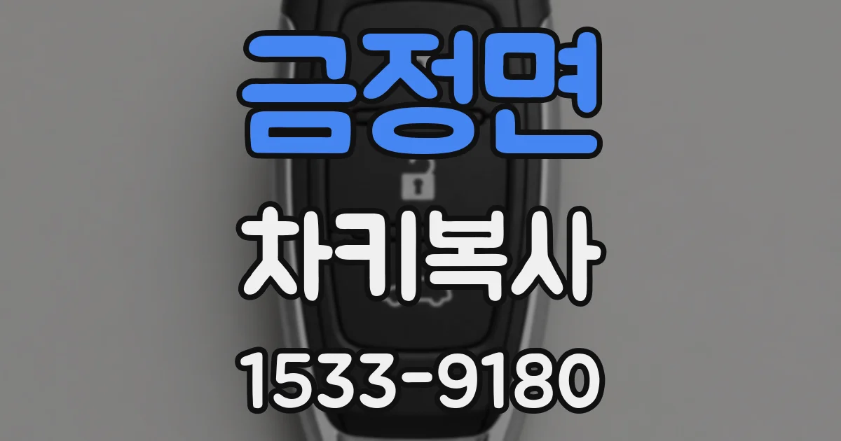 금정면 차키복사