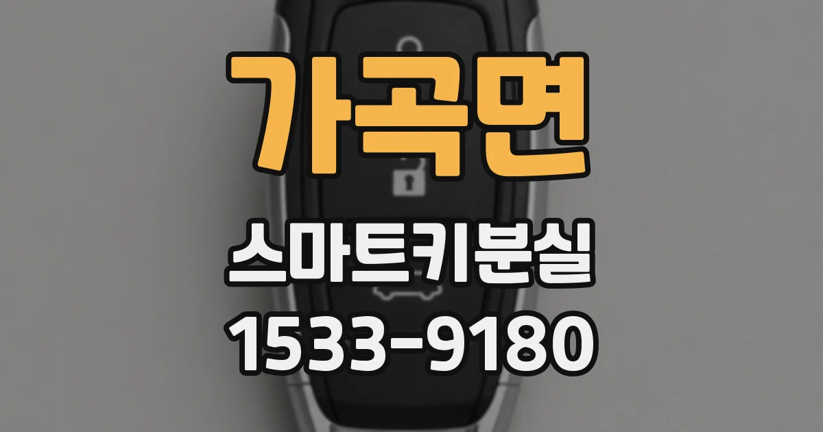 가곡면 스마트키분실