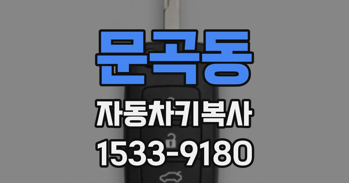 문곡동 자동차키복사