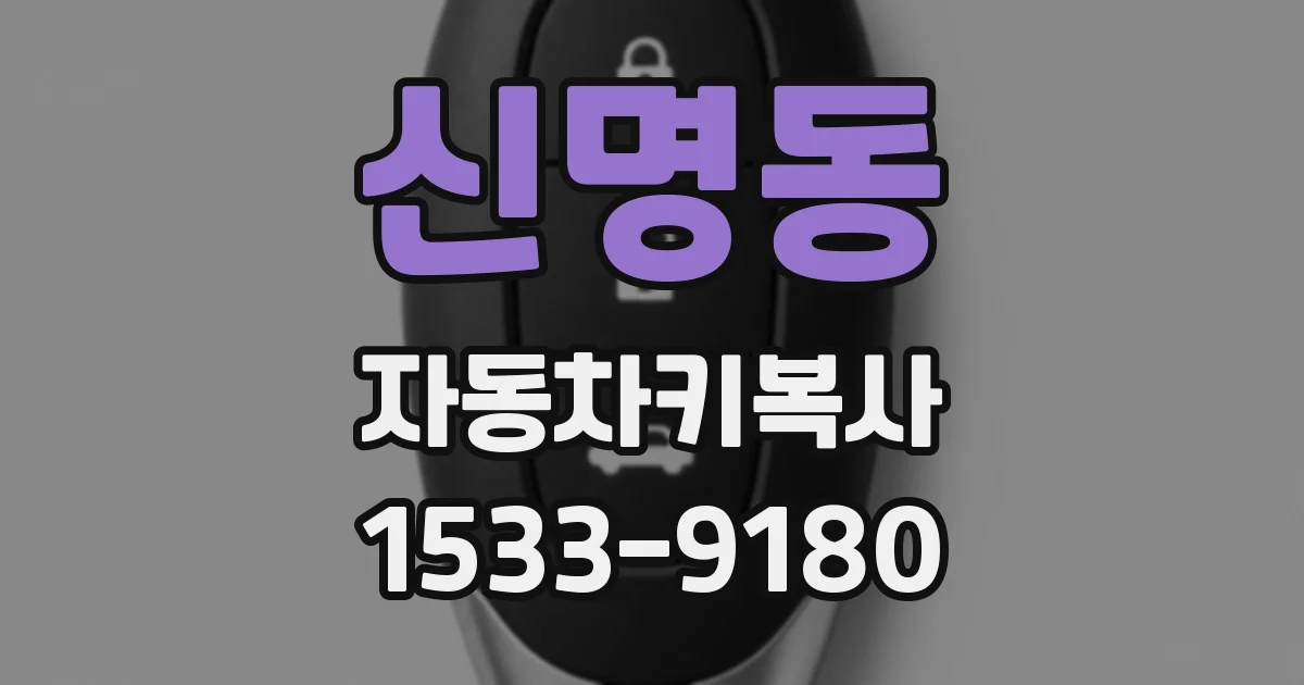 신명동 자동차키복사
