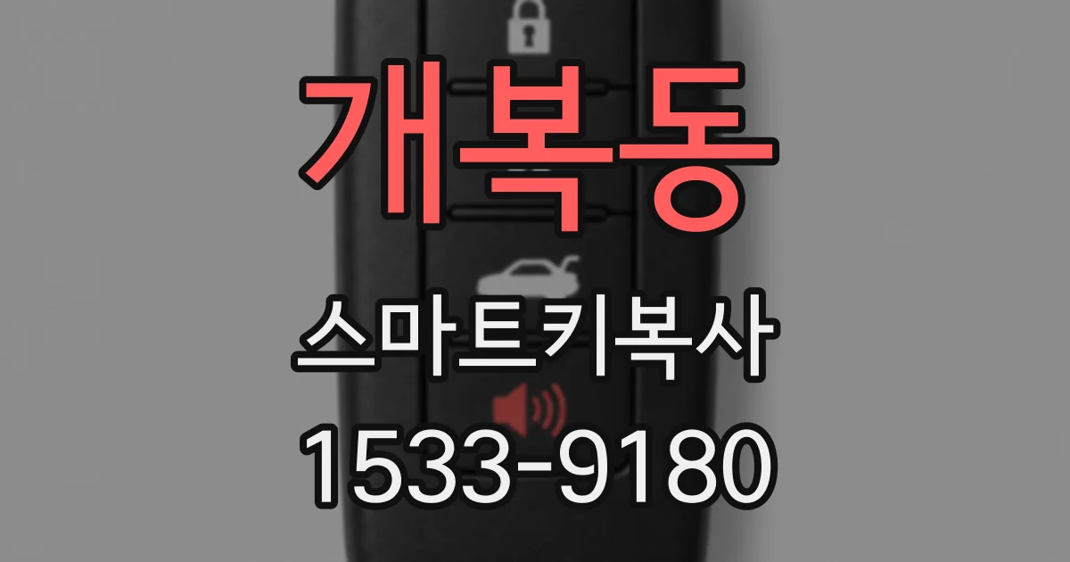 개복동 스마트키복사