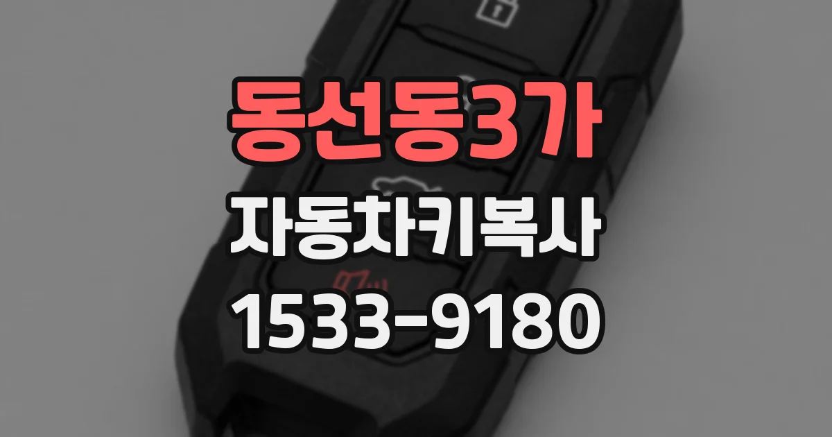 동선동3가 자동차키복사