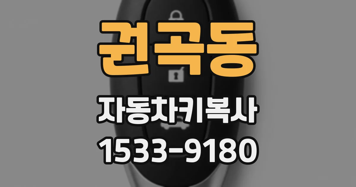권곡동 자동차키복사