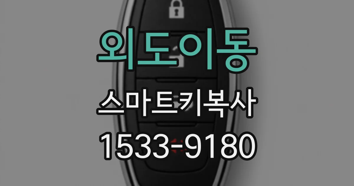 외도이동 스마트키복사