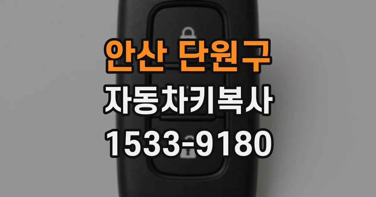 안산 단원구 자동차키복사