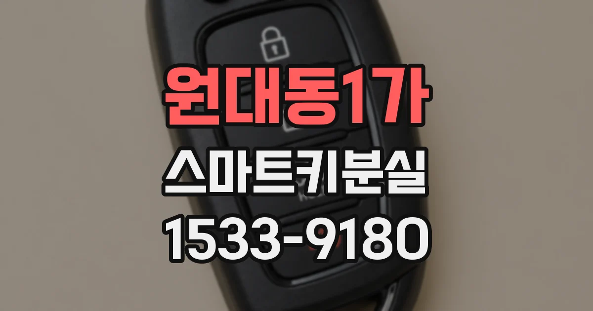 원대동1가 스마트키분실