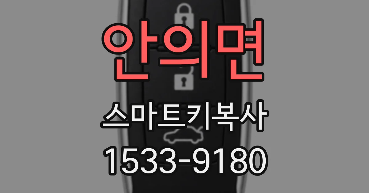 안의면 스마트키복사