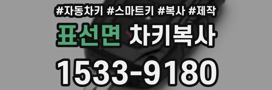 표선면 차키복사