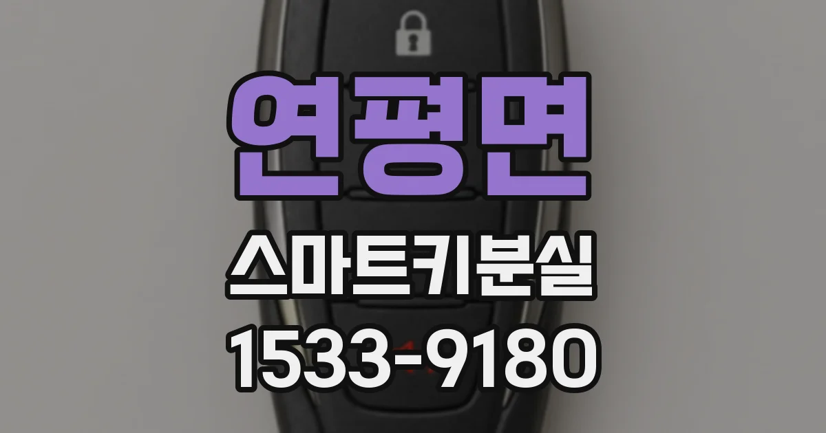 연평면 스마트키분실