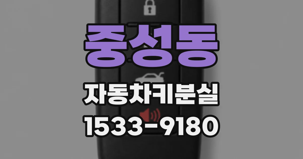 중성동 자동차키분실