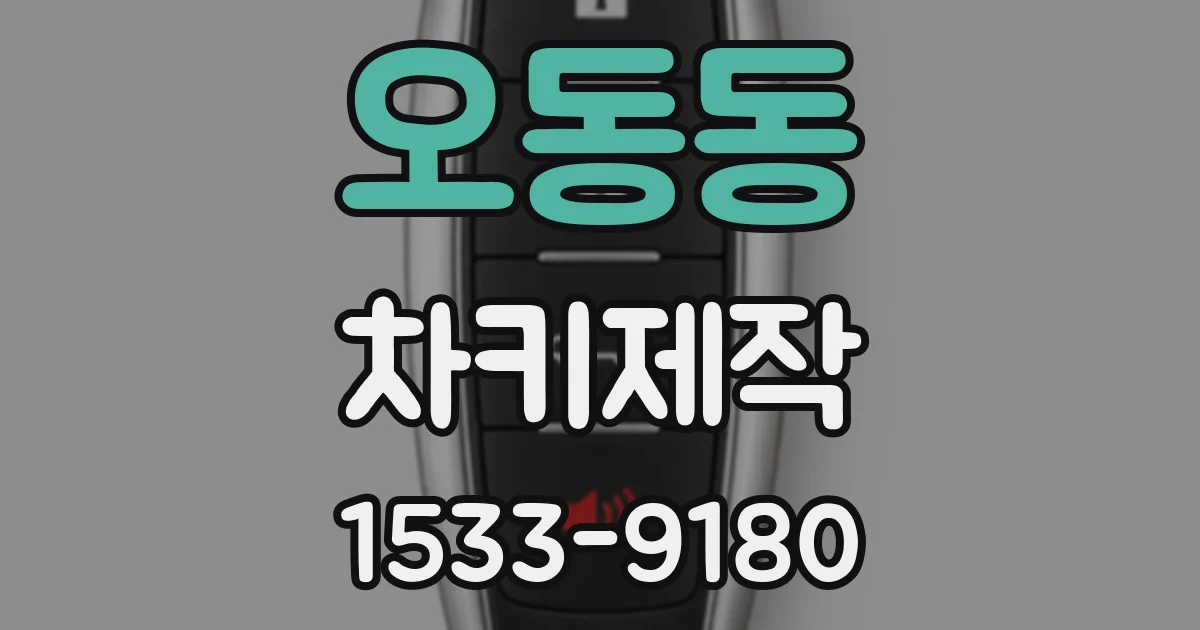 오동동 차키제작