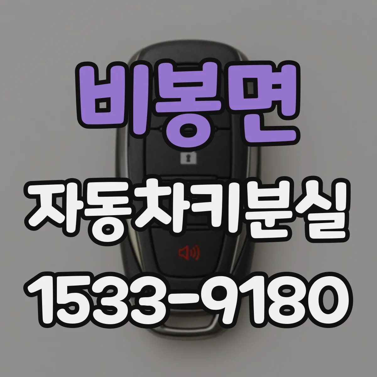 비봉면 자동차키분실