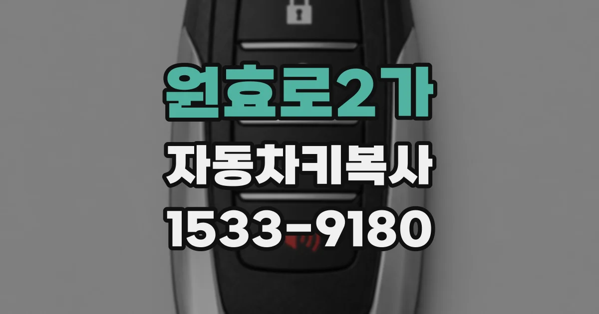원효로2가 자동차키복사