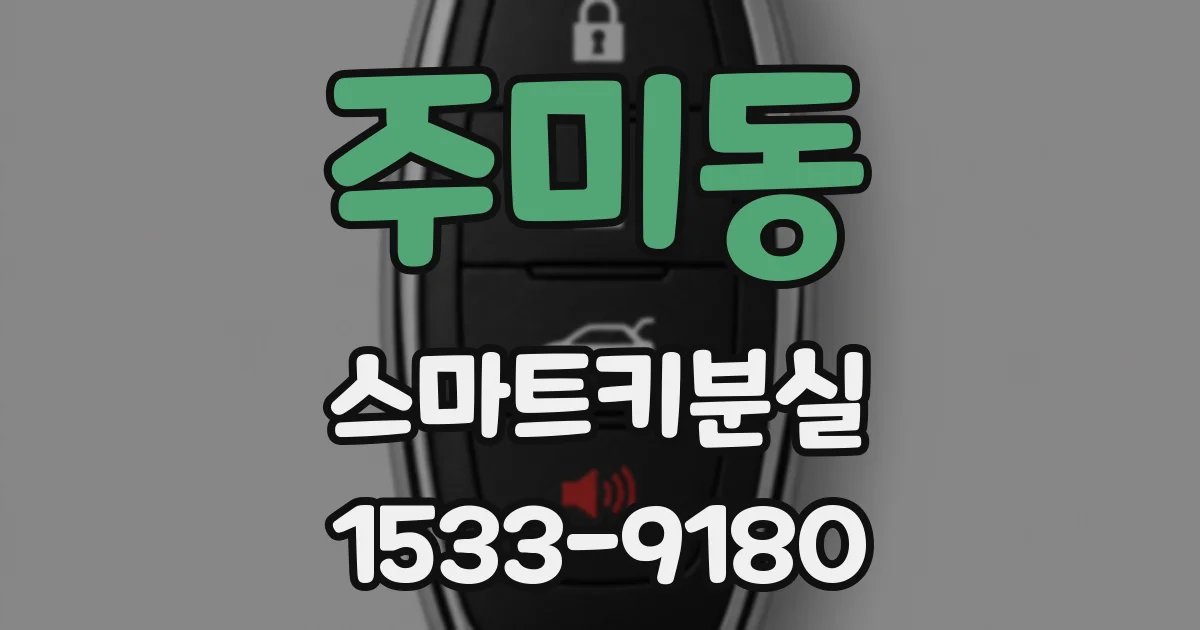 주미동 스마트키분실