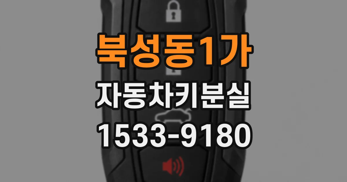북성동1가 자동차키분실