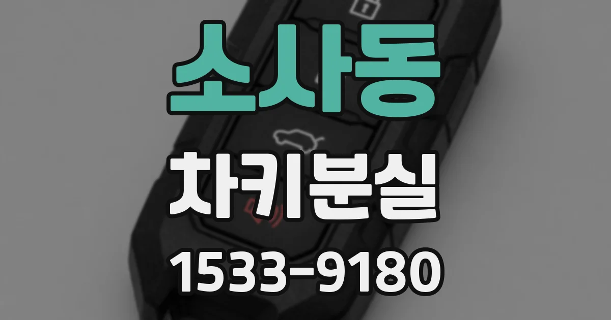 소사동 차키분실
