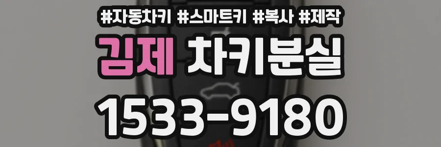 김제 차키분실
