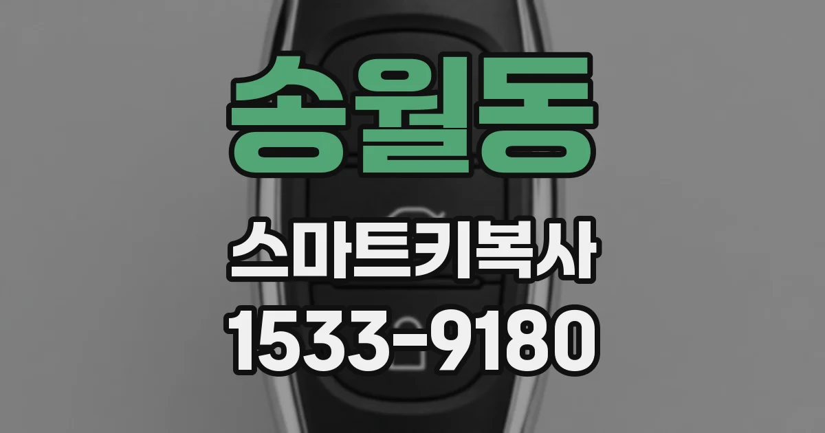 송월동 스마트키복사
