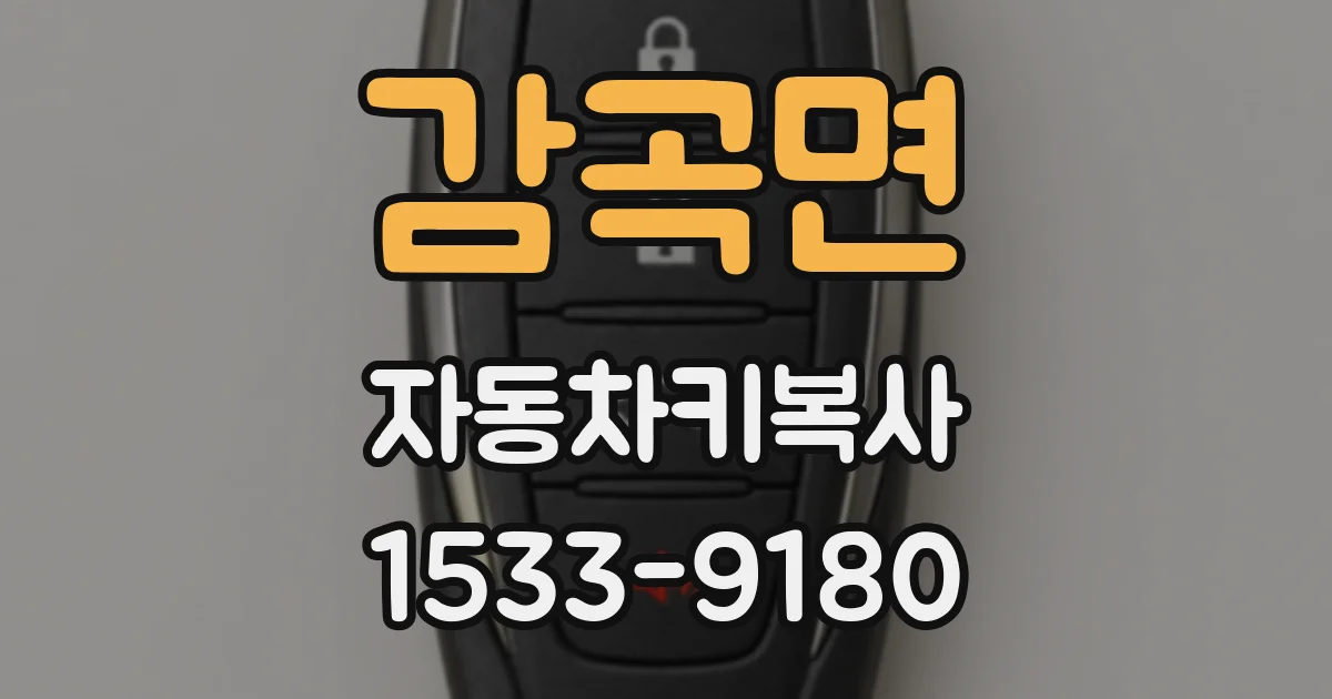 감곡면 자동차키복사