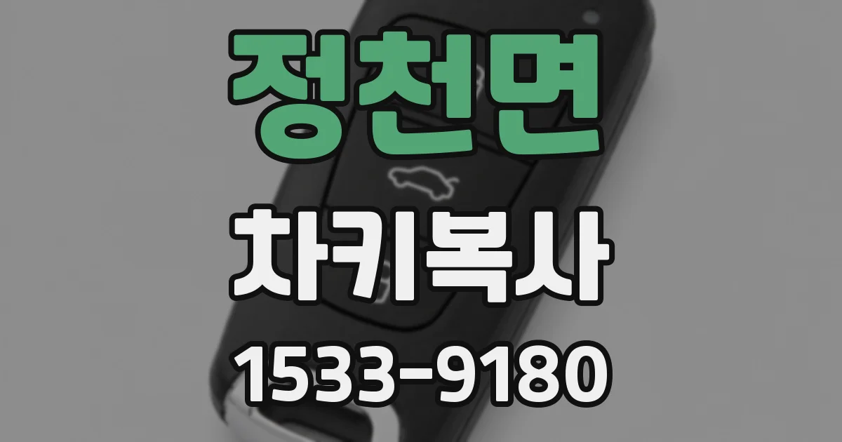 정천면 차키복사