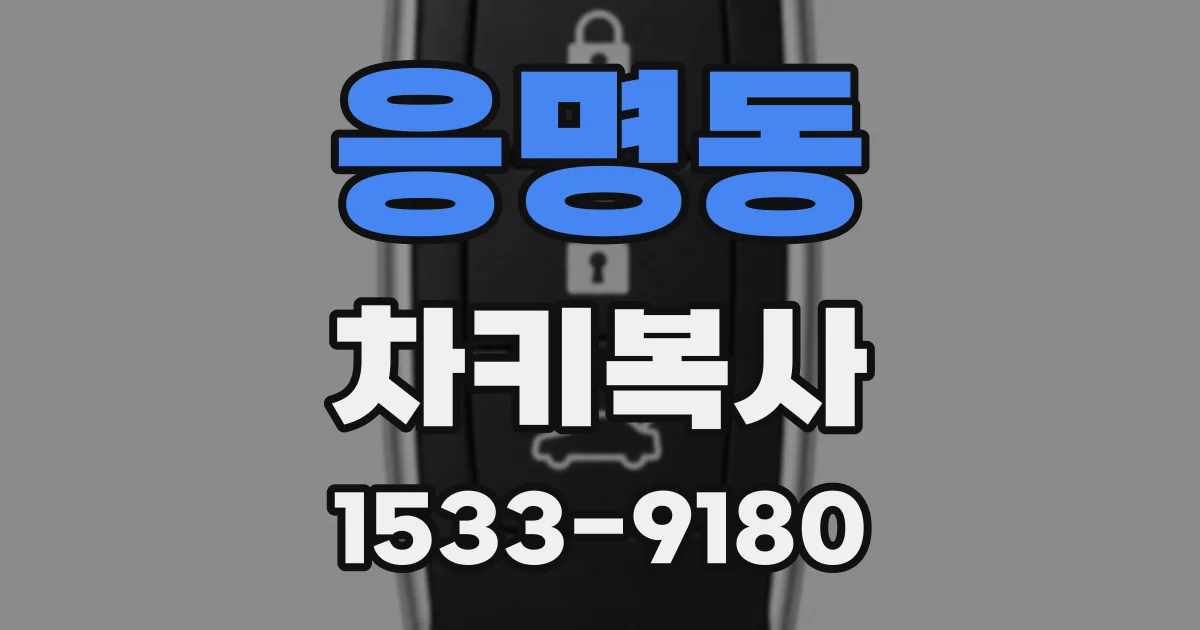 응명동 차키복사