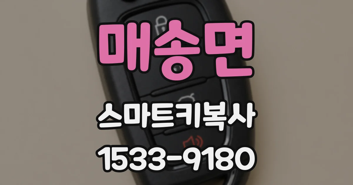 매송면 스마트키복사