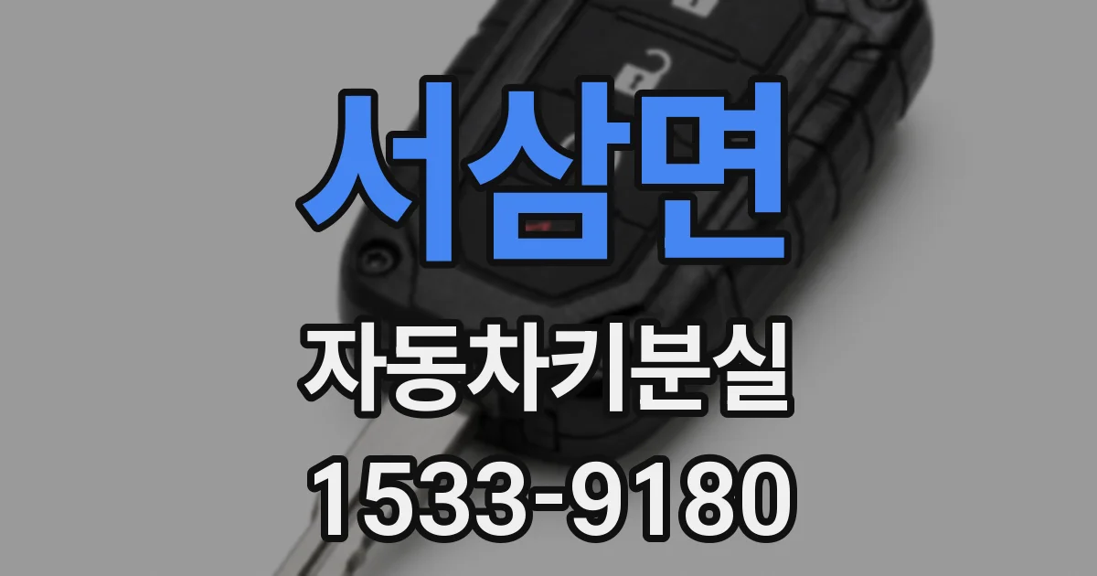 서삼면 자동차키분실