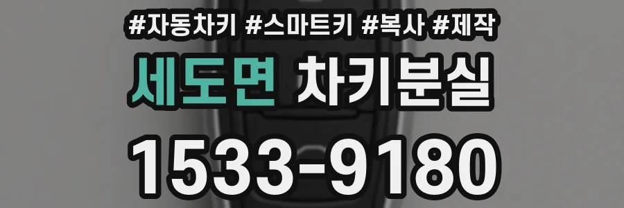 세도면 차키분실