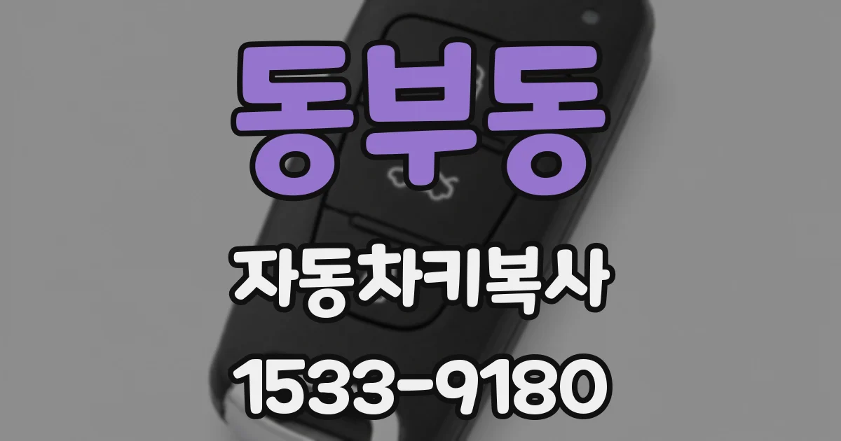 동부동 자동차키복사