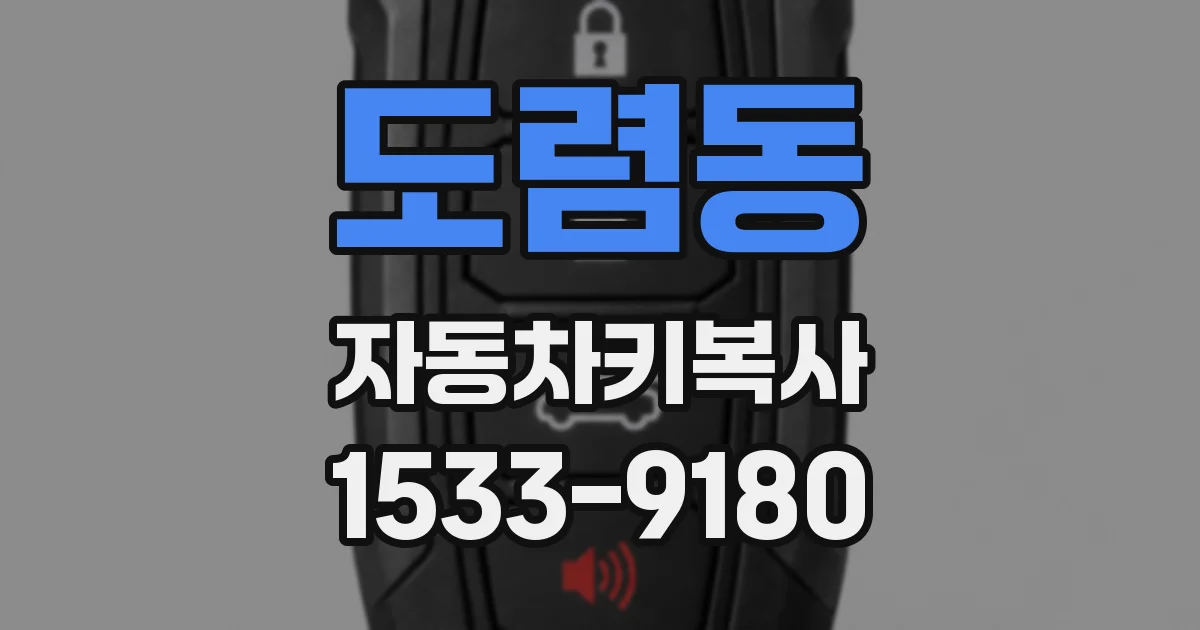 도렴동 자동차키복사