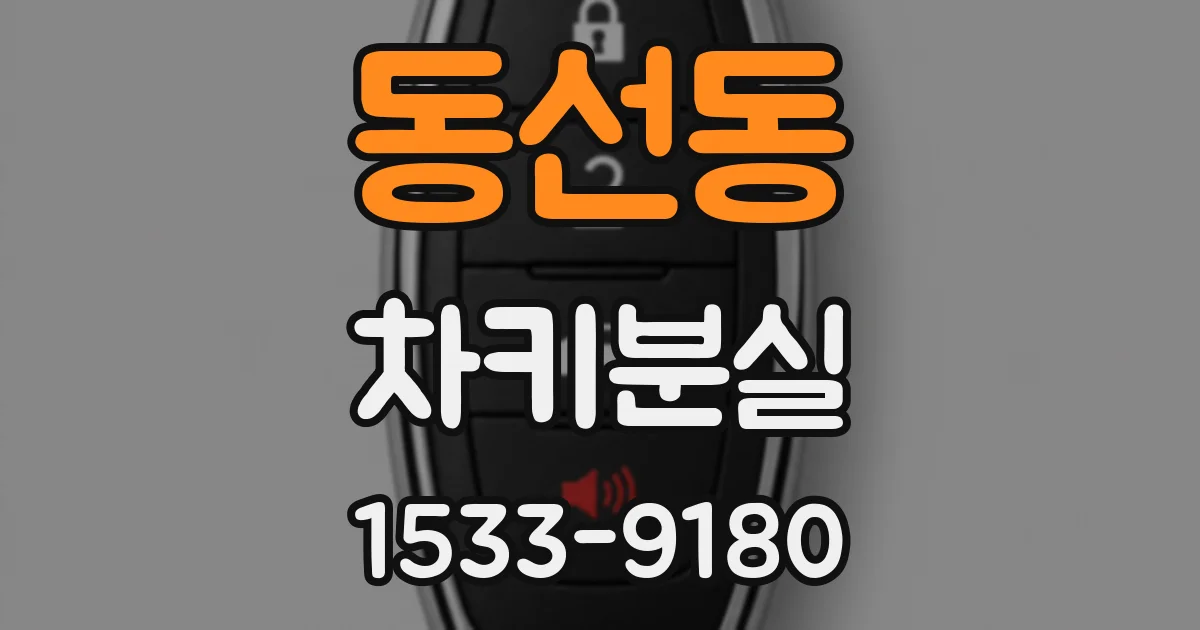 동선동 차키분실