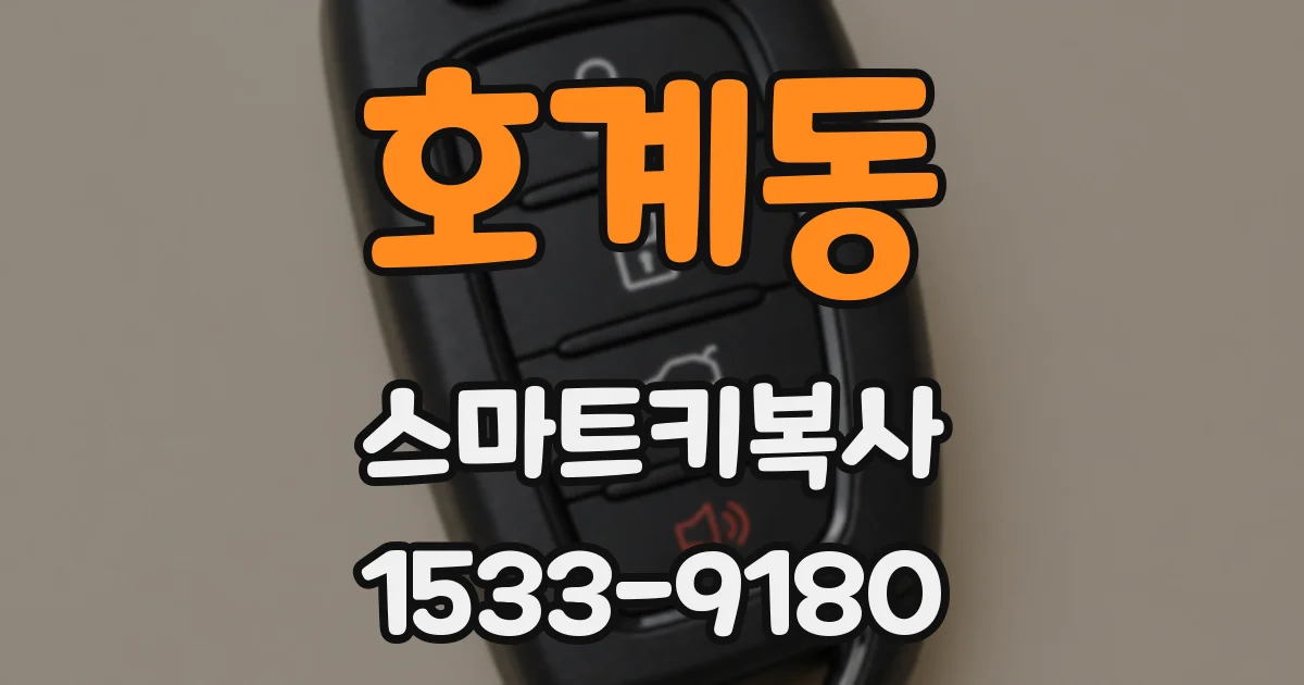 호계동 스마트키복사