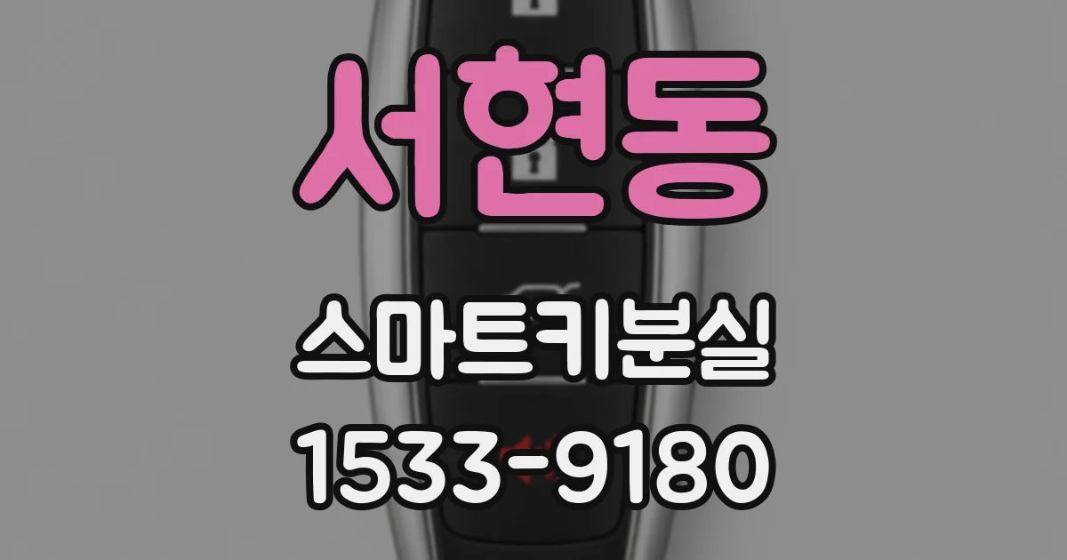 서현동 스마트키분실