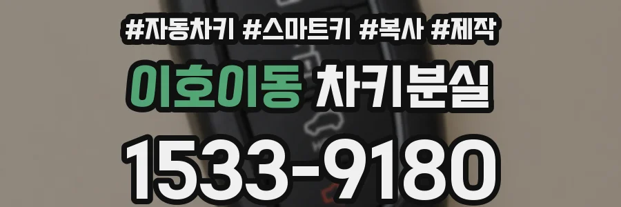 이호이동 차키분실
