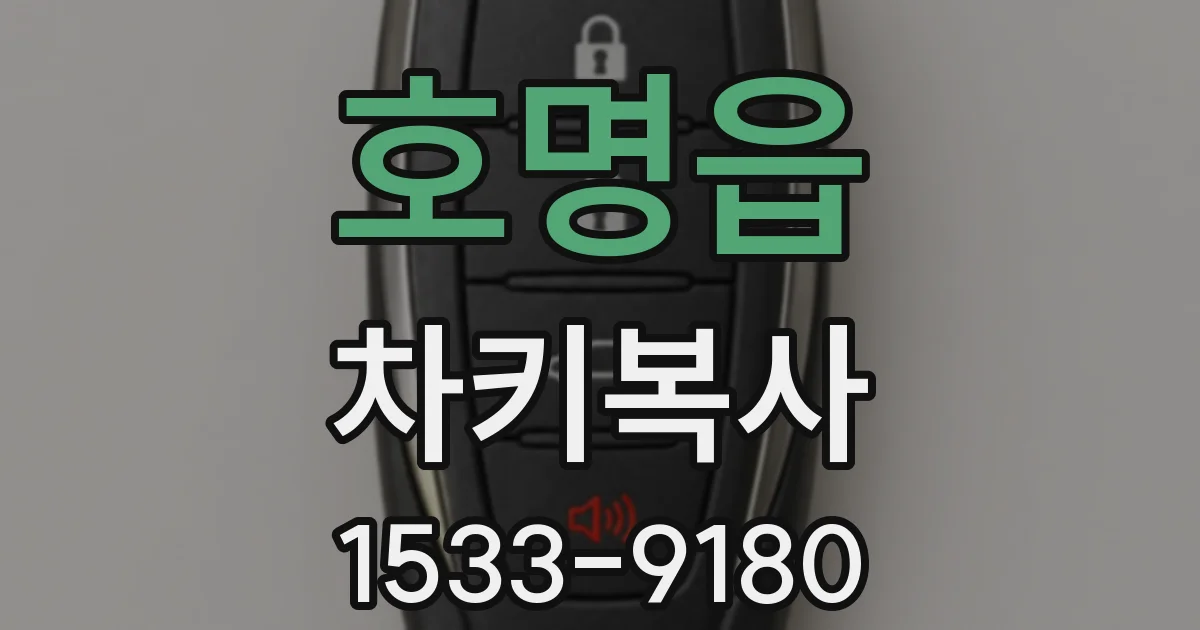 호명읍 차키복사
