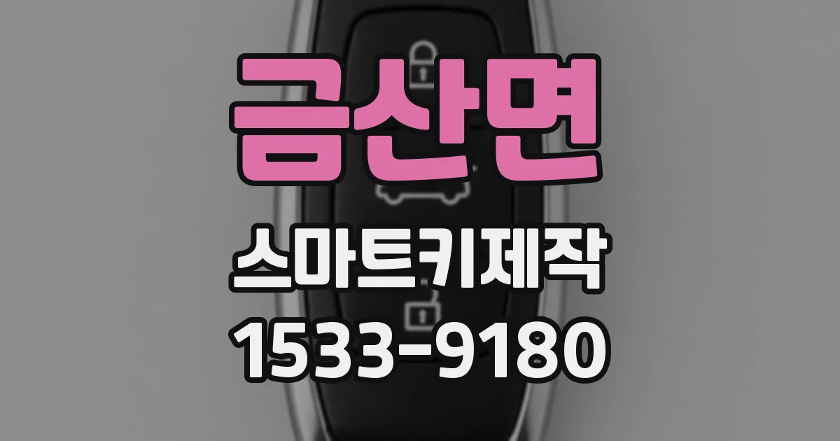 금산면 스마트키제작
