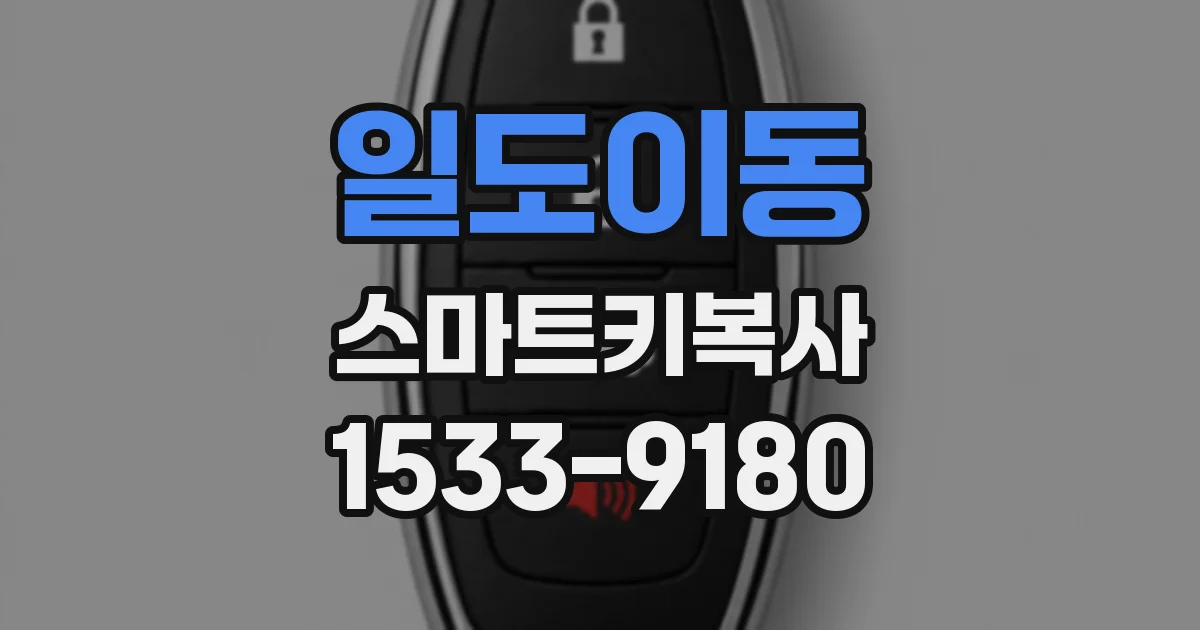 일도이동 스마트키복사
