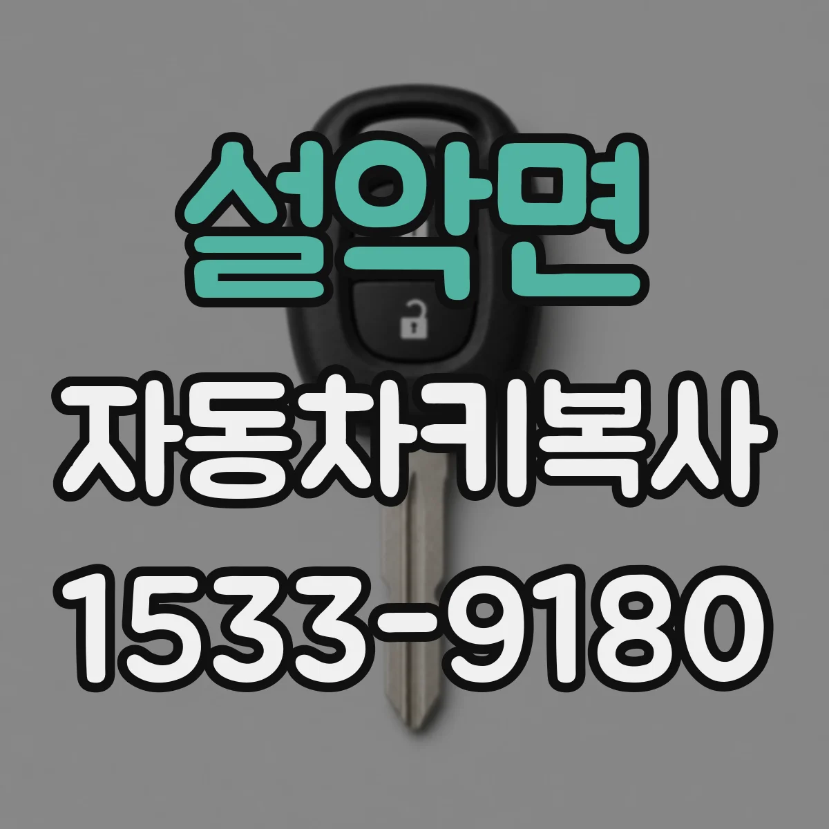 설악면 자동차키복사