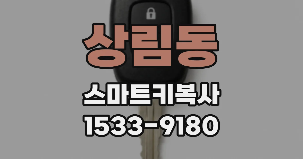 상림동 스마트키복사