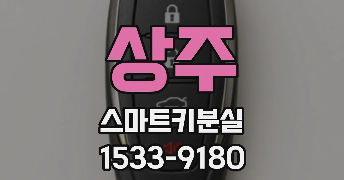 상주 스마트키분실