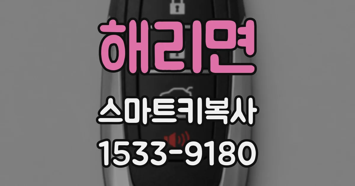 해리면 스마트키복사