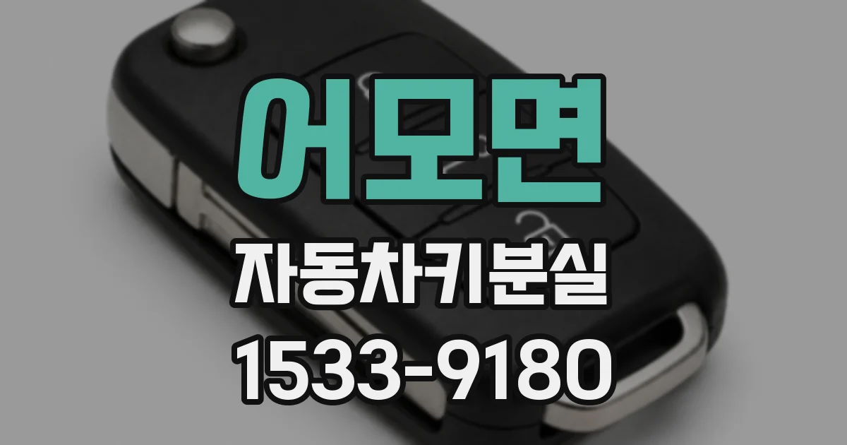 어모면 자동차키분실