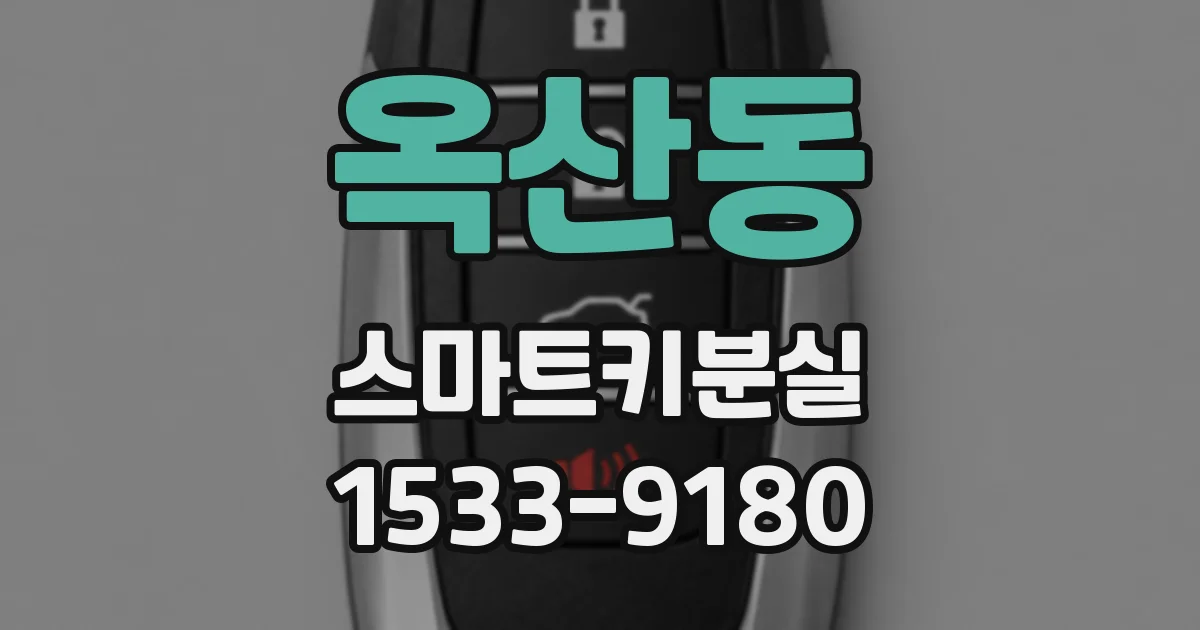 옥산동 스마트키분실